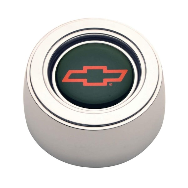 Green Arrow Equipment 11-1522 GT3 Hi-Rise Chevy Bowtie Color Horn Button Polished Emblem GR3608778 - main
